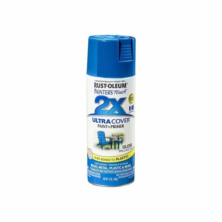 ספריי צבע Rust Oleum X2 Gloss Brilliant Blue מחסן עצים בית מעץ