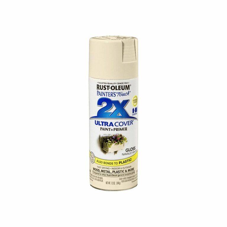ספריי צבע Rust Oleum X2 Gloss Navajo White מחסן עצים בית מעץ