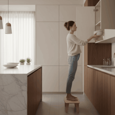 שרפרף מעץ בירץ'