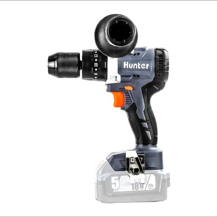 ⁦מברגה קודחת / רוטטת נטענת 18V BrushLess | סוללה 2.5Ah | מטען | תיק | Hunter⁩ – תמונה ⁦5⁩