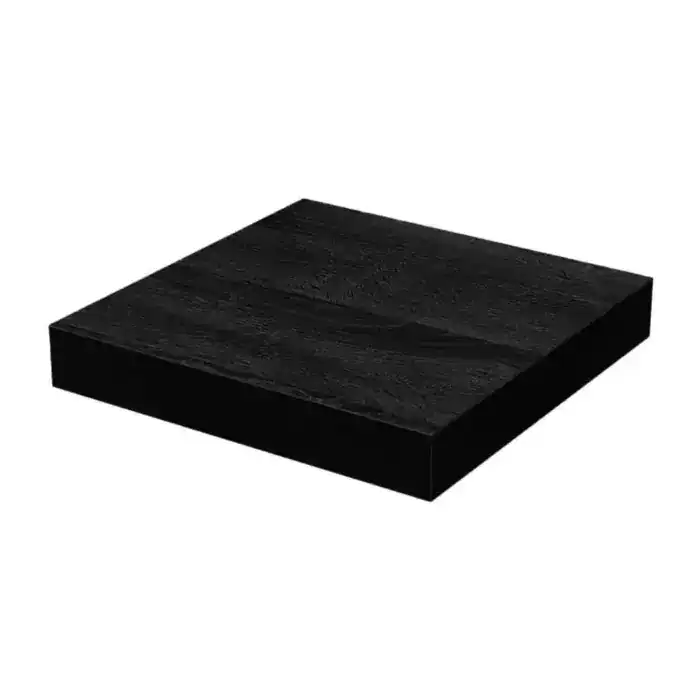 ⁦מדף צף גוון אלון שחור 250X250X38⁩ – תמונה ⁦1⁩