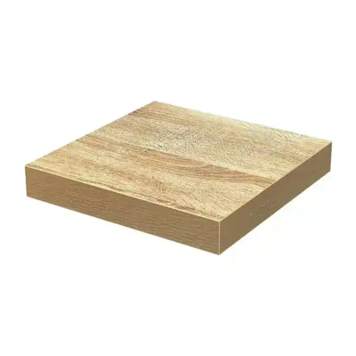 ⁦מדף צף גוון אלון 250X250X38⁩ – תמונה ⁦1⁩