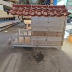 ⁦מלונה עם מרפסת 0.8X1.4 מטר⁩ – תמונה ⁦2⁩
