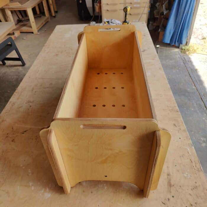 ⁦קיט אדנית 120X45X43 מעץ בירץ'⁩ – תמונה ⁦3⁩