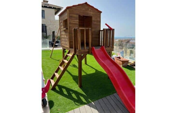 ⁦בית משחקים קטן 1.2X1.9 מטר כולל מגלשה⁩ – תמונה ⁦1⁩