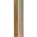 עמוד מרובע לגדר 40X40 צהוב
